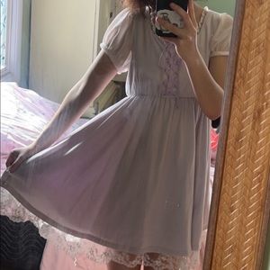 lavender purple colored rapunzel classic sweet lolita dress